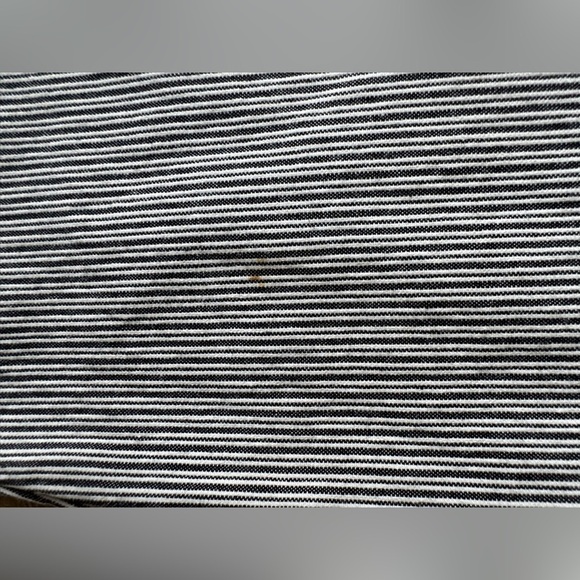 Talbots Woman Heritage Pant Womens 18W Blue White Stripe Cropped Straight Leg - Picture 8 of 8